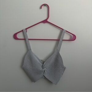 Dreamers by Debut Twist Knot Crop Top